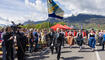 Feierlichkeiten zum Jubiläum bei der alten Rheinbrücke Vaduz–Sevelen