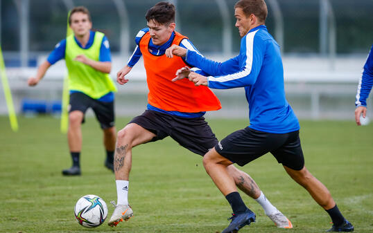 Liechtenstein Ruggell Fussball LFV Nati Training