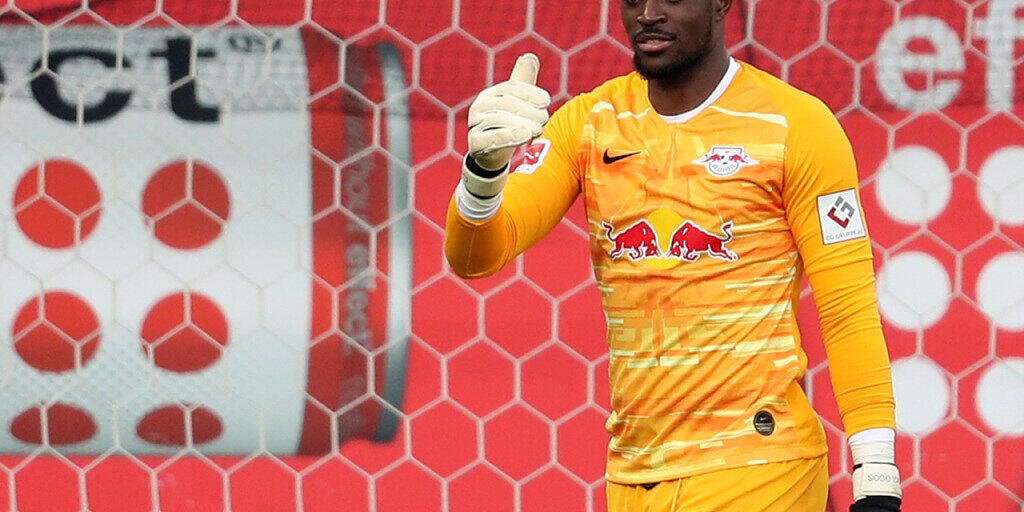 Der frühere YB-Goalie Yvon Mvogo wartet bei RB Leipzig immer noch (und wohl vergebens) auf eine echte Bewährungschance