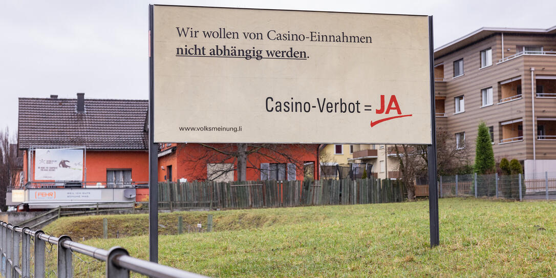 Plakat Casino Verbot in Schaan Plakat Casino Verbot in Schaan