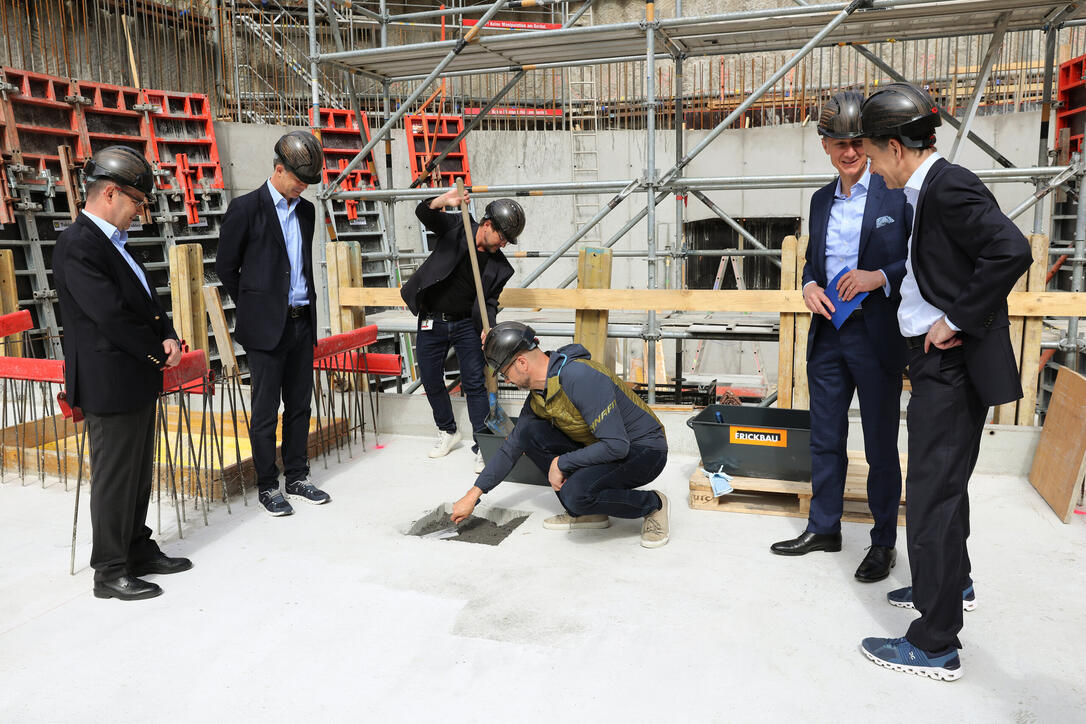 Grundsteinlegung LGT neues Gebäude in Vaduz