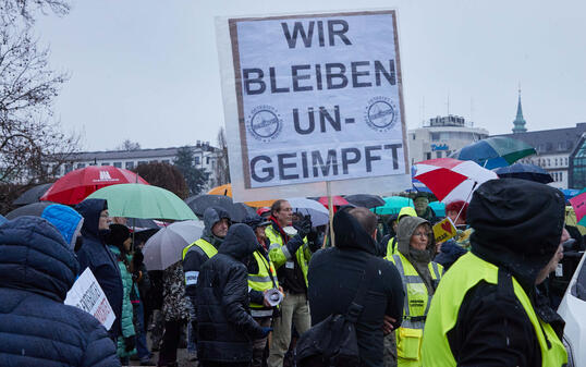 Demo von Corona-Impfgegnern