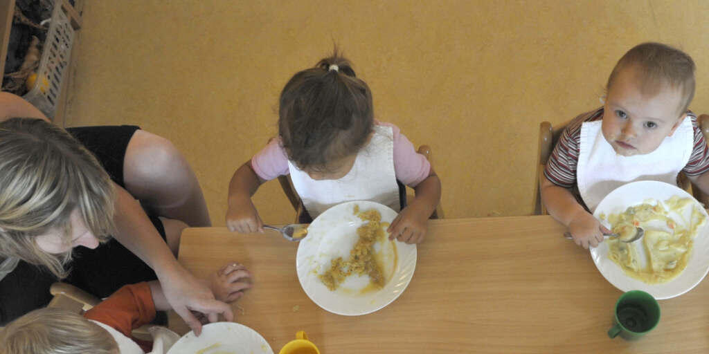 Kinderkrippe in Dresden: Kita-Angestellte waren mehrmals landesweit in den Streik getreten, weil sie mit der Lohnentwicklung nicht einverstanden waren (Symbolbild).