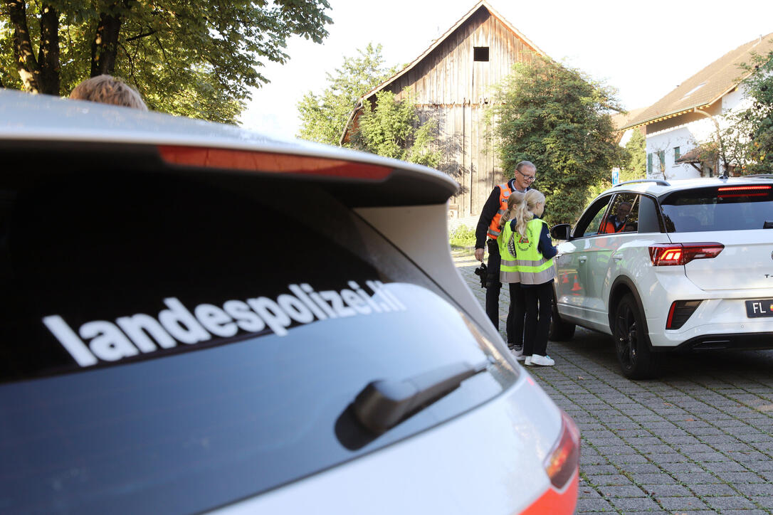 Verkehrsaktion Schulanfang der Landespolizei in Mauren