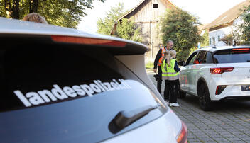 Verkehrsaktion Schulanfang der Landespolizei in Mauren