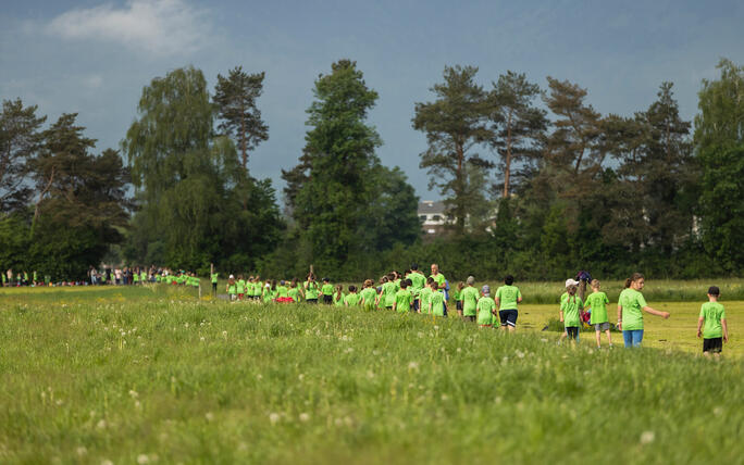 Sponsorenlauf der Primarschule Mauren