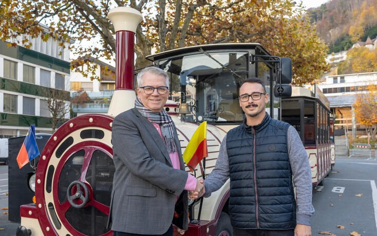 Citytrain Stabsübergabe in Vaduz