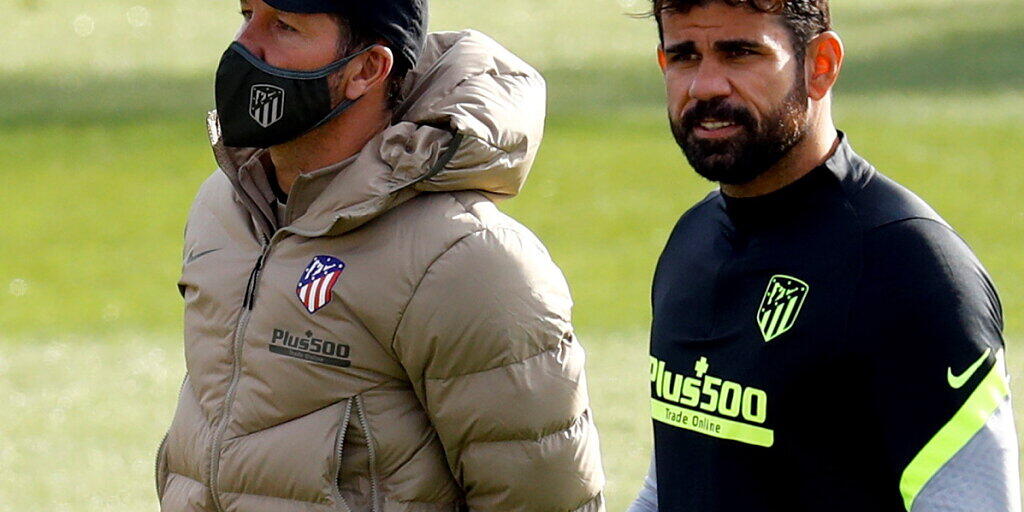 Diego Costa (rechts) und Trainer Diego Simeone haben nicht mehr das gleiche Ziel im Blick