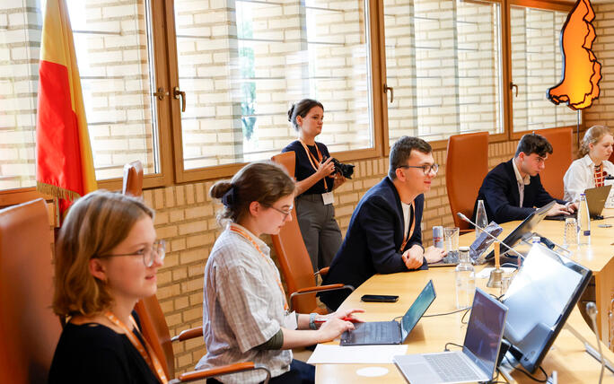 10. Jugendsession im Liechtensteiner Landtag.