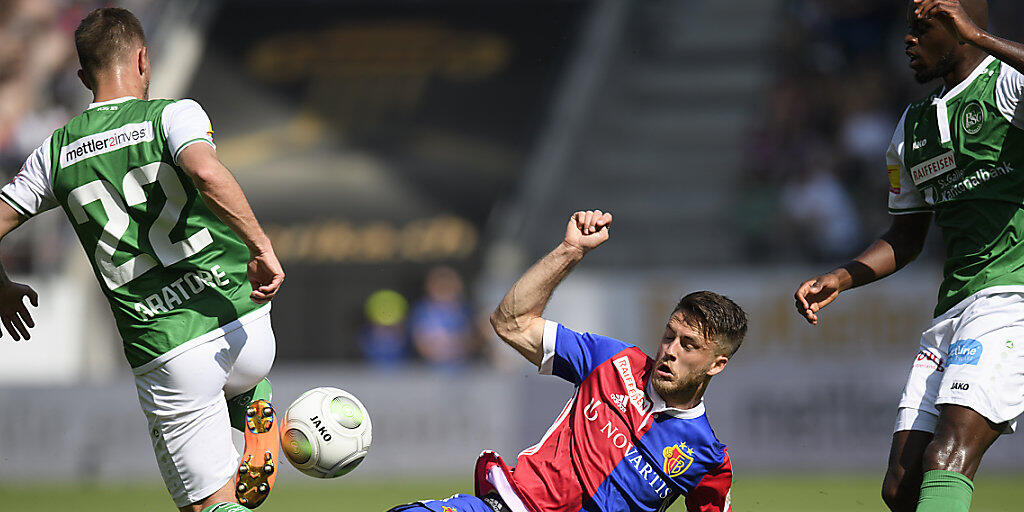 Ricky van Wolfswinkel bei seinem letzten Saisoneinsatz am Sonntag in St. Gallen