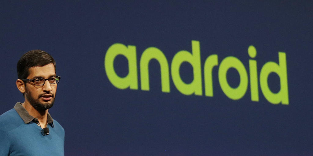Die neue Android-Version heisst "Marshmallow". Google-Android-Chef Sundar Pichai stellt die Version an der Entwicklerkonferenz Google I/O in San Francisco vor. Die neue Android-Version heisst "Marshmallow". Google-Android-Chef Sundar Pichai stellt die Version an der Entwicklerkonferenz Google I/O in San Francisco vor.