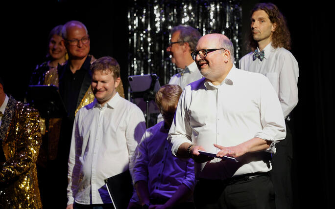 Jubiläumskonzert des Young Unlimited Chors im Gemeindesaal von Mauren.