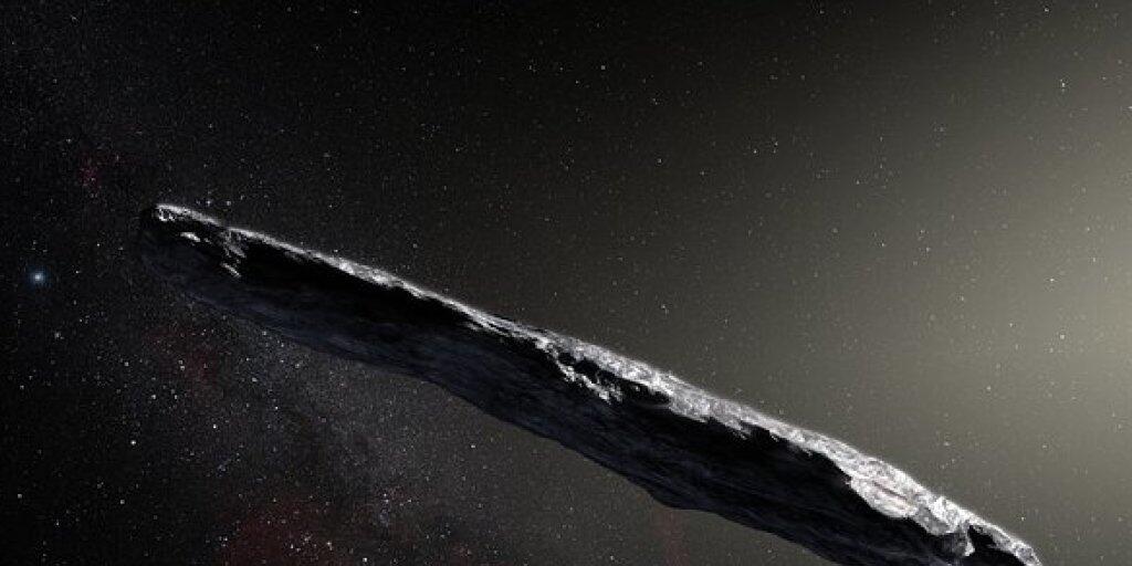 So könnte 'Oumuamua aussehen. Aber vielleicht handelt es sich gar nicht um einen Kometen aus Stein und Eis. Zwei US-Forscher vermuten dahinter ein Stück Alien-Technologie. So könnte 'Oumuamua aussehen. Aber vielleicht handelt es sich gar nicht um einen Kometen aus Stein und Eis. Zwei US-Forscher vermuten dahinter ein Stück Alien-Technologie.