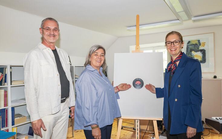 Briefmarkenschallplatte in Triesen