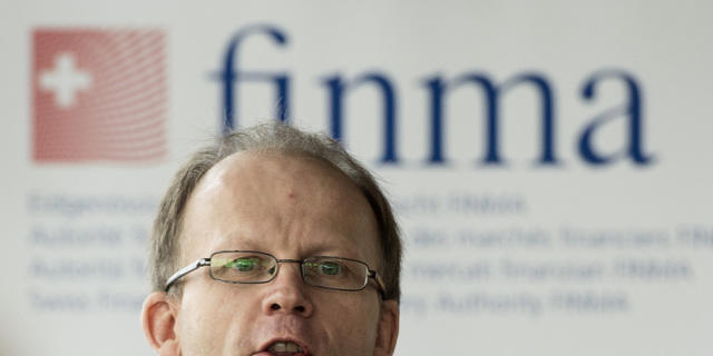 David Wyss von der Finma am Dienstag vor den Medien in Bern David Wyss von der Finma am Dienstag vor den Medien in Bern