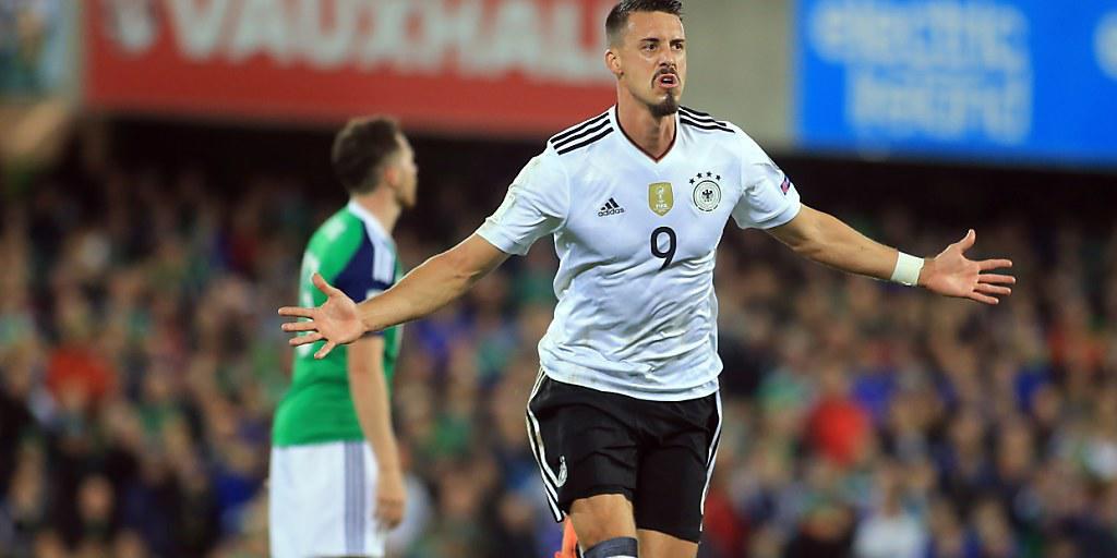Frühe Vorentscheidung: Sandro Wagner erzielte schon in der 21. Minute das 2:0 für Deutschland