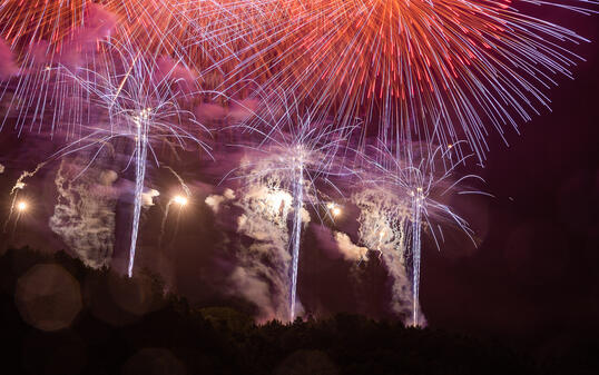 Das grosse Feuerwerk in Vaduz