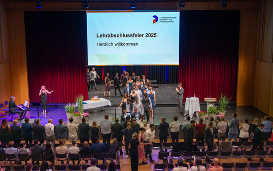 LIHK Lehrabschlussfeier in Schaan