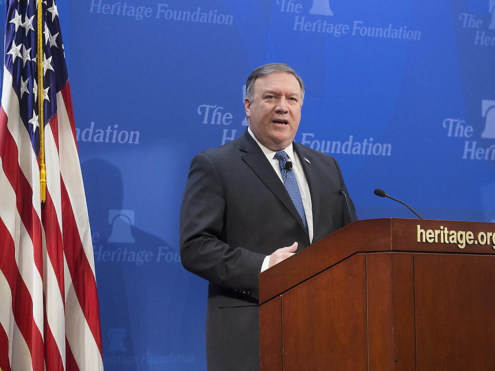 Der neue US-Aussenminister Mike Pompeo kündigt die "stärksten Sanktionen der Geschichte" gegen Iran an.