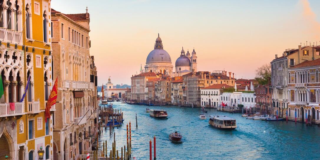 Grand Canal in Venice, Italy.