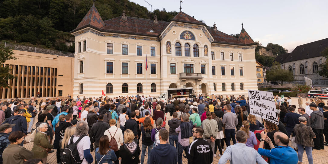 Corona Demo in Vaduz Corona Demo in Vaduz