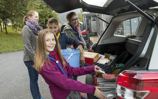 Deponietag Cafe Deponie der Pfadfinder Triesenberg 150926