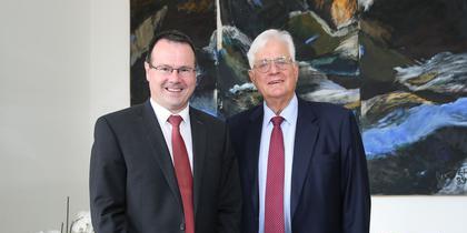 Regierung Thomas Zwiefelhofer Besuch Mark E. Villiger Regierung Thomas Zwiefelhofer Besuch Mark E. Villiger