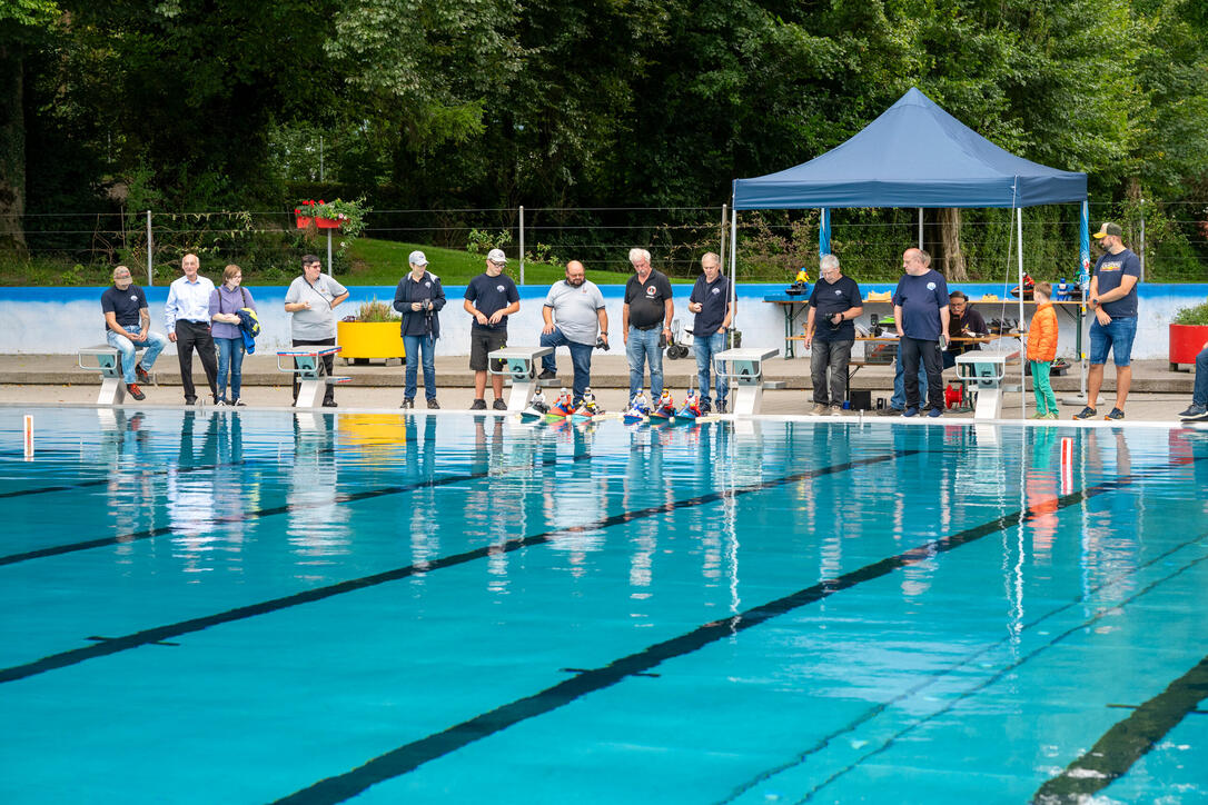 Schaufahren der Modellschiffe im Freibad Mühleholz(13.09.2025)