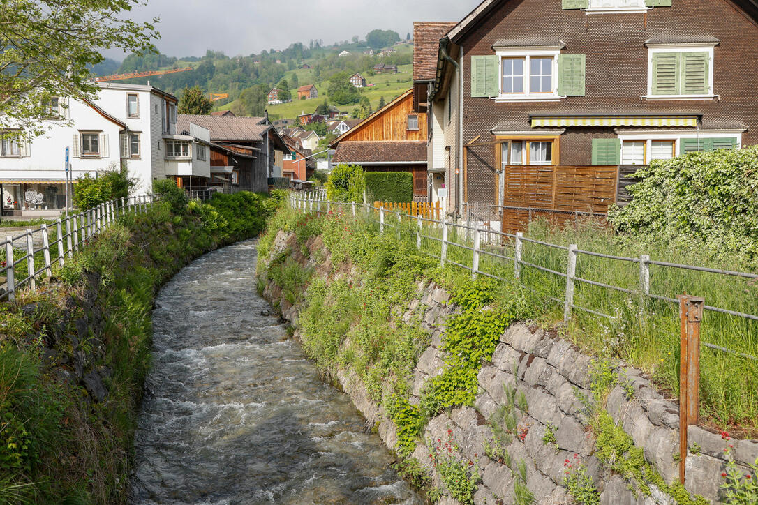 Schweizer Mühlentag 2023, Grabser Mühlbach, Grabs, St. Gallen, Schweiz.