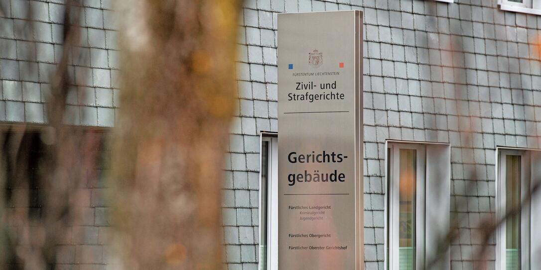20230105 Symbolfoto - Zivil - und Strafgericht - Vaduz - Gericht - Spaniagasse 1 - Aussenansicht -