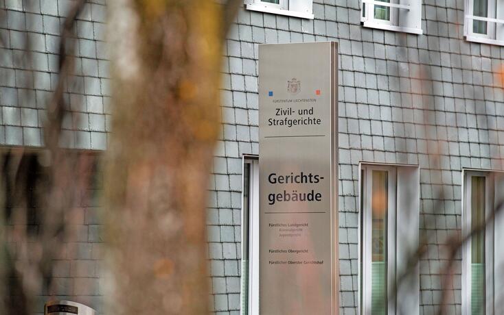 20230105 Symbolfoto - Zivil - und Strafgericht - Vaduz - Gericht - Spaniagasse 1 - Aussenansicht -