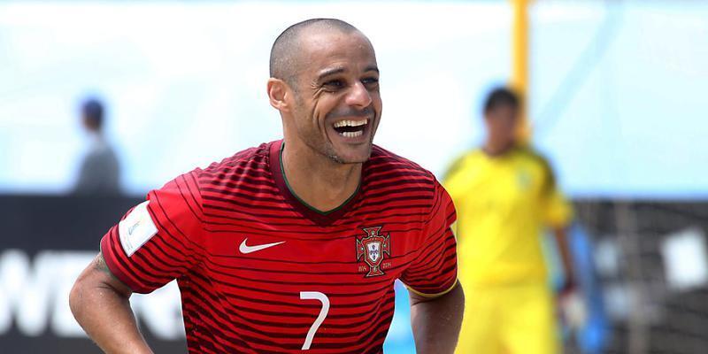 Portugals Madjer traf gegen die Schweiz dreimal