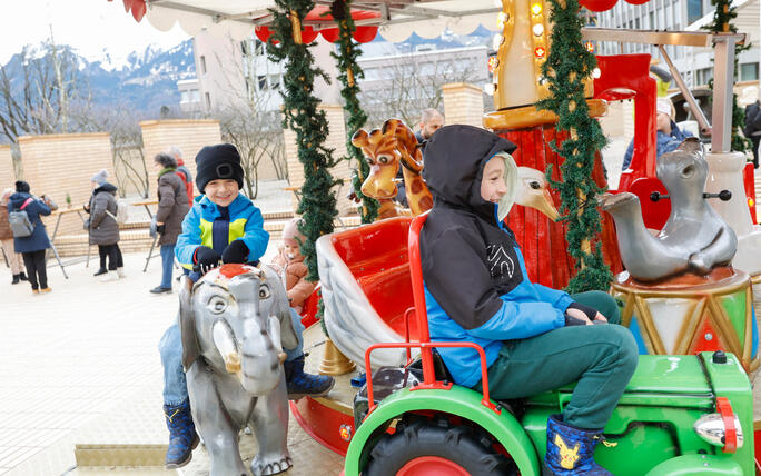 Weihnachtsmarkt, Vaduz, Liechtenstein.