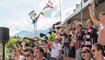 Eintracht Frankfurt Fans im Städtle Vaduz