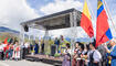 Feierlichkeiten zum Jubiläum bei der alten Rheinbrücke Vaduz–Sevelen