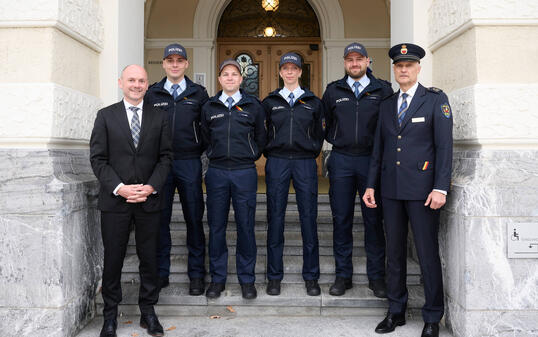 Feierliche Aufnahme Polizeiaspirantinnen und -aspiranten