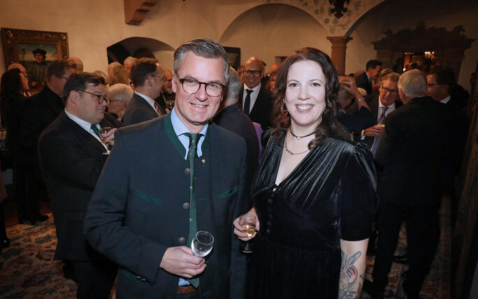 Neujahrsempfang auf Schloss Vaduz, Fürstentum Liechtenstein,am