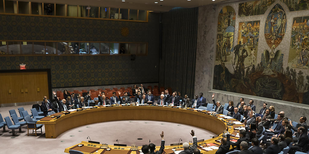 Die Mitglieder des UNO-Sicherheitsrates stimmen über die Resolution zu Syrien ab.