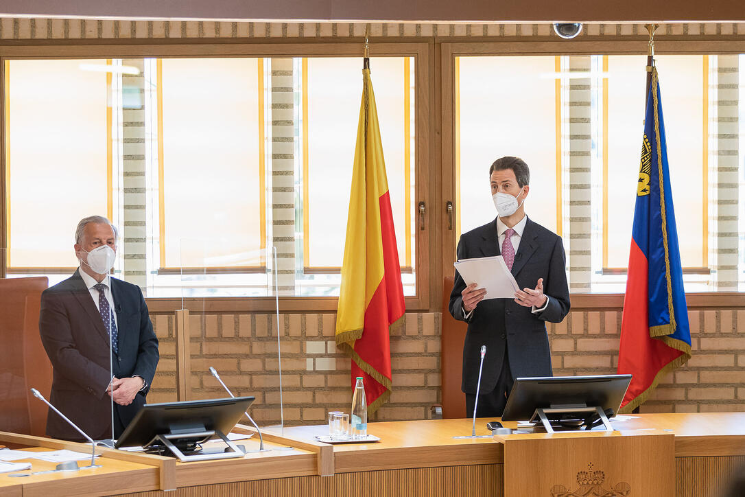 Landtagseröffnung 2021 in Vaduz
