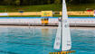 Schaufahren vom Schiffsmodellclub Rheintal im Freibad von Vaduz.