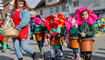 Fasnachtsumzug in Oberriet, St. Gallen, SG, Schweiz.