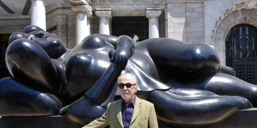 Fernando Botero vor einer seiner Skulpturen. Der kolombianische Künstler wird heute 85. (Archivbild)