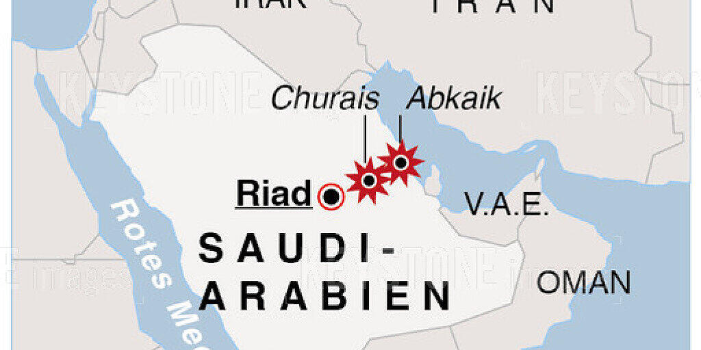Nach der Bombardierung wichtiger Ölanlagen in Saudi-Arabien erklärte der saudische König Salman am Dienstag, die "feigen Angriffe" hätten nicht nur auf Ölanlagen des Landes abgezielt, sondern auch auf die internationale Ölversorgung. Sie bedrohten die Stabilität der Region.
