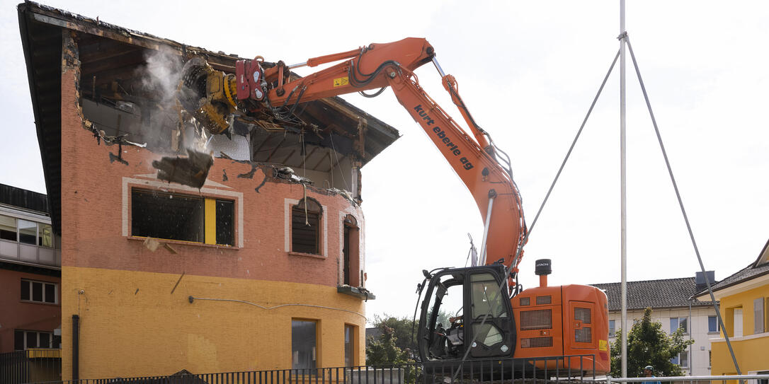 Abbruch Linde in Schaan