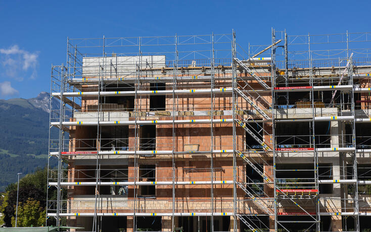 Baustelle in Schaan