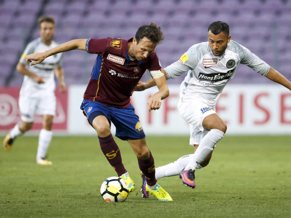 Servettes Verteidiger Anthony Sauthier schoss beim Sieg gegen Schaffhausen einen herrlichen Treffer