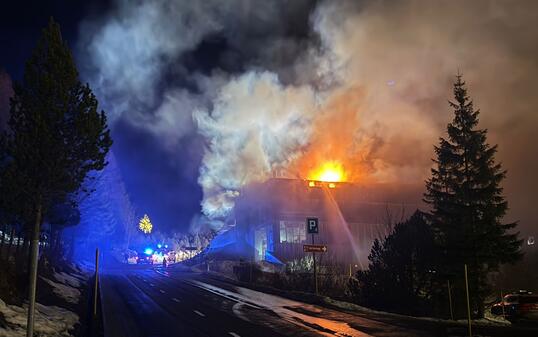 Das Heizwerk Malbun brennt