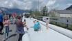 Feierlichkeiten zum Jubiläum bei der alten Rheinbrücke Vaduz–Sevelen