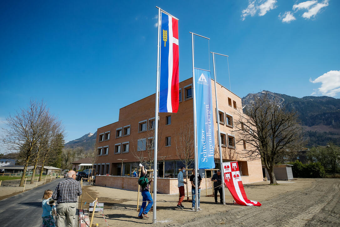 Liechtenstein Schaan Vaduz Neueroeffnung Jugendherberge