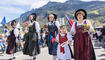 Feierlichkeiten zum Jubiläum bei der alten Rheinbrücke Vaduz–Sevelen